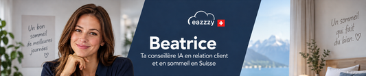 Beatrice, conseillère clientèle et sommeil IA de Genius Eazzzy en Suisse